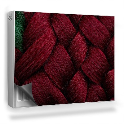 Dekorativní magnet na radiátor Textura materiálu vlněné vazby