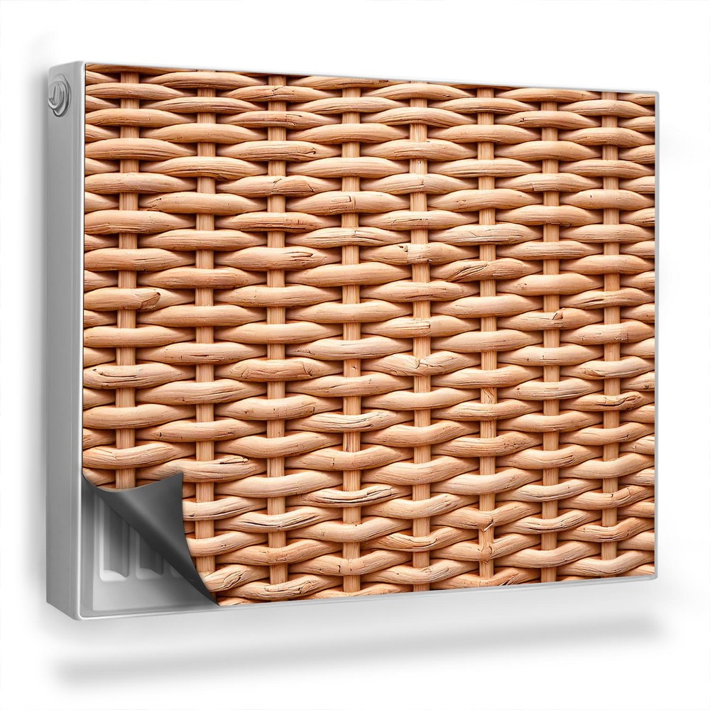 Magnetický kryt na radiátor Proutěný výplet v přírodních barvách