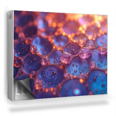 Magnetický kryt na radiátor Jemné krystaly, biologická struktura