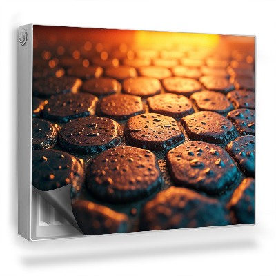 Magnet na radiátor Podlaha na slunci dekorativní surové šestiúhelníky