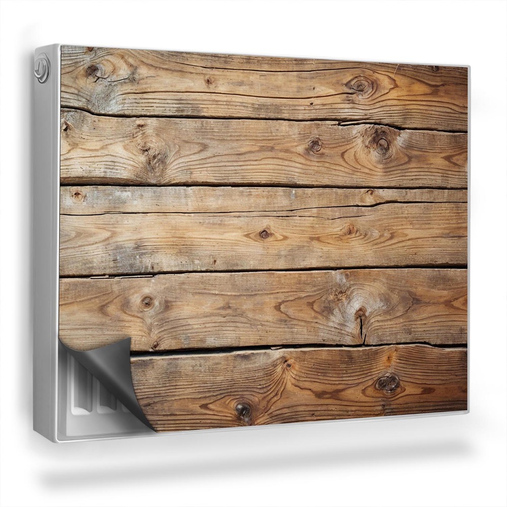 Dekorativní magnet na radiátor Přírodní textura dřevěných desek s suky