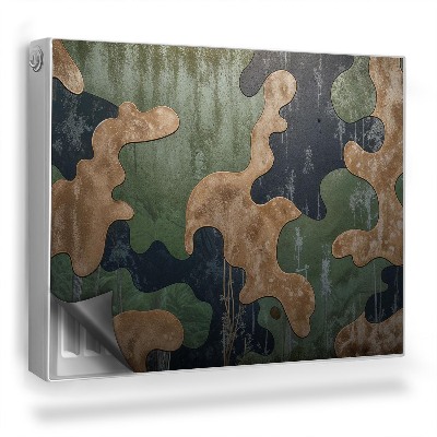 Magnetický kryt na radiátor Opotřebovaný maskovací vzor textury vojenský