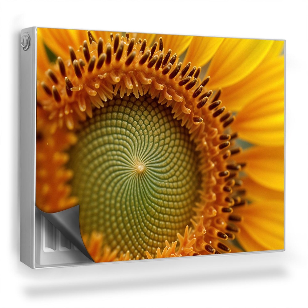 Dekorativní magnet na radiátor Slunečnicový květ, detail, příroda