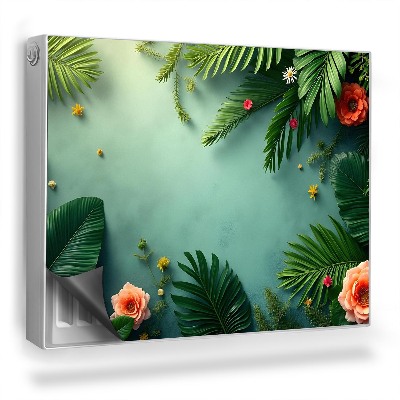 Dekorativní magnet na radiátor Složení fotografie listů a květů