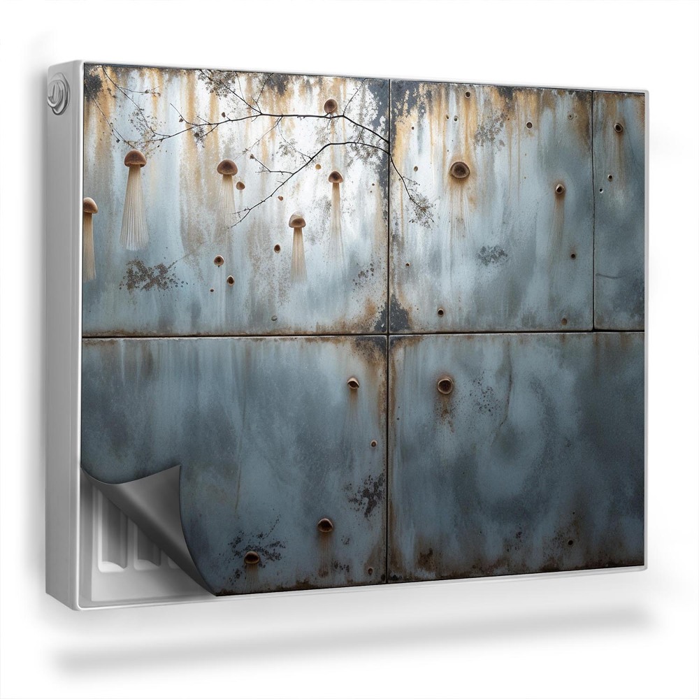 Magnet na radiátor Poškozený kovový povrch rez ocel