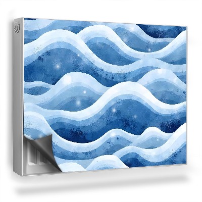 Dekorativní magnet na radiátor Akvarel ilustrace vodní vlny abstraktní