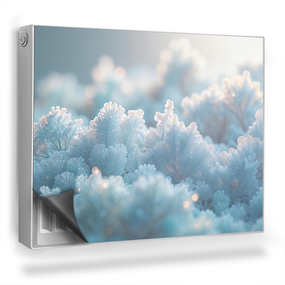 Magnet na radiátor Zmrzlá vegetace zimní příroda