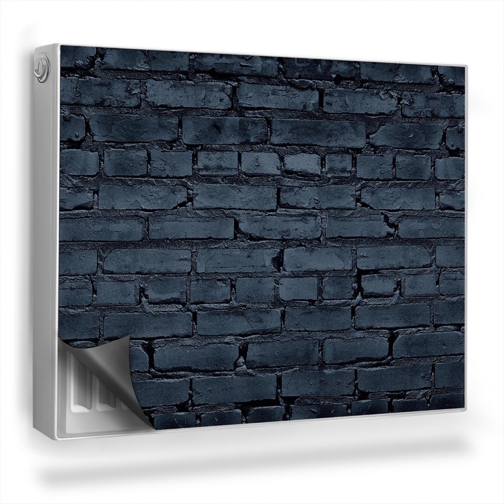 Magnet na radiátor Zeď z černých cihel, temná atmosféra
