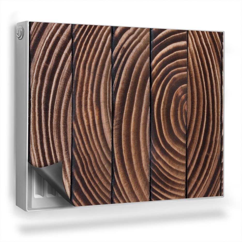 Magnetický kryt na radiátor Dekorativní desky s dřevěnou kresbou