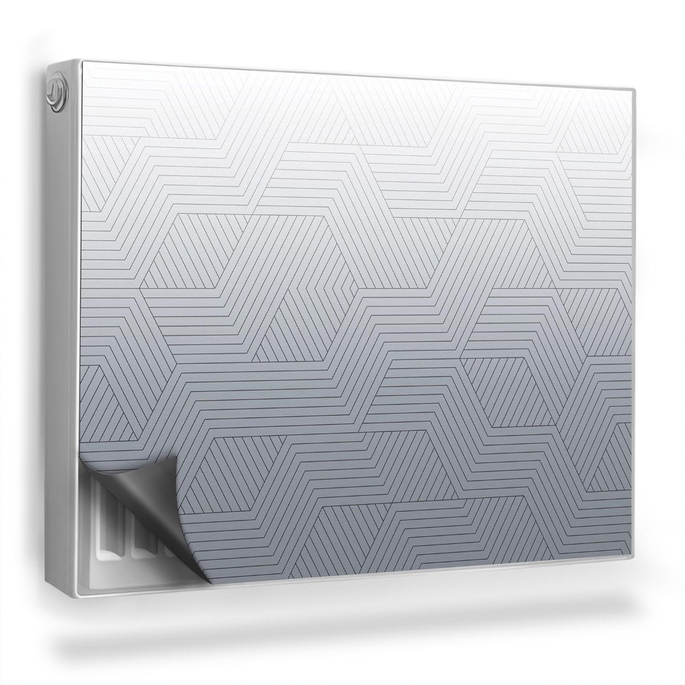 Magnetický kryt na radiátor Abstraktní lineární vzor tónový přechod