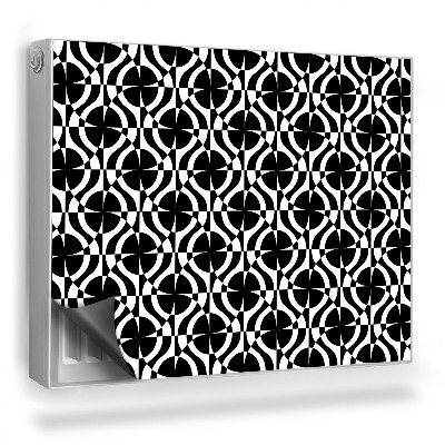 Dekorativní magnet na radiátor Nepravidelný geometrický vzor, kruhy