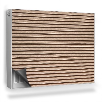 Magnetický kryt na radiátor Lehké přírodní dřevěné lamely, rovné