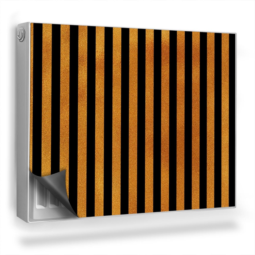 Dekorativní magnet na radiátor Lamelový vzor, svislé dřevěné lišty