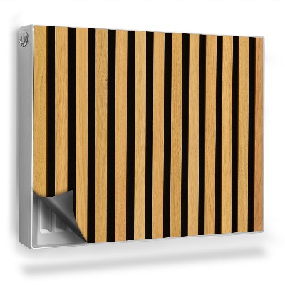 Magnetický kryt na radiátor Módní dřevěné latě příčky textura