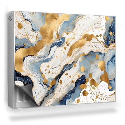 Magnetický kryt na radiátor Abstraktní kontrastní skvrny na malování