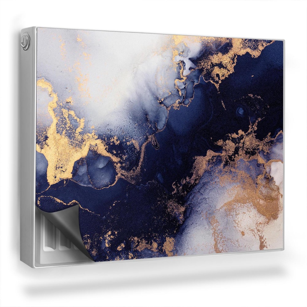 Magnetický kryt na radiátor Míchání barev rozlitého inkoustu abstrakce