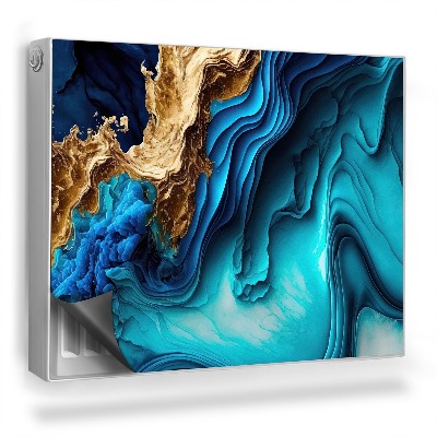 Dekorativní magnet na radiátor Míchání barev elegantní abstrakce