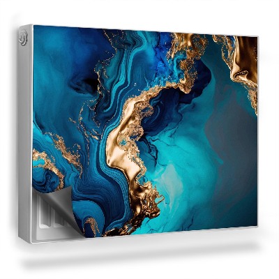 Magnetický kryt na radiátor Míchání barev imitace zlata celadon