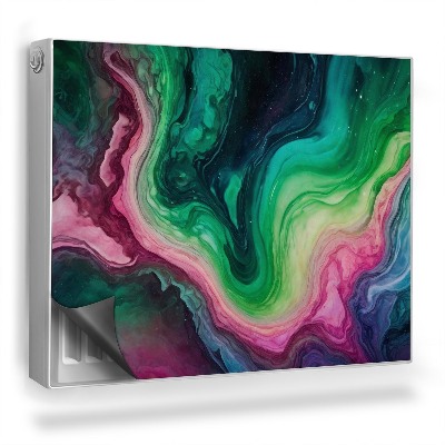 Dekorativní magnet na radiátor Smíšené barvy, zelená růžová modrá kontrast