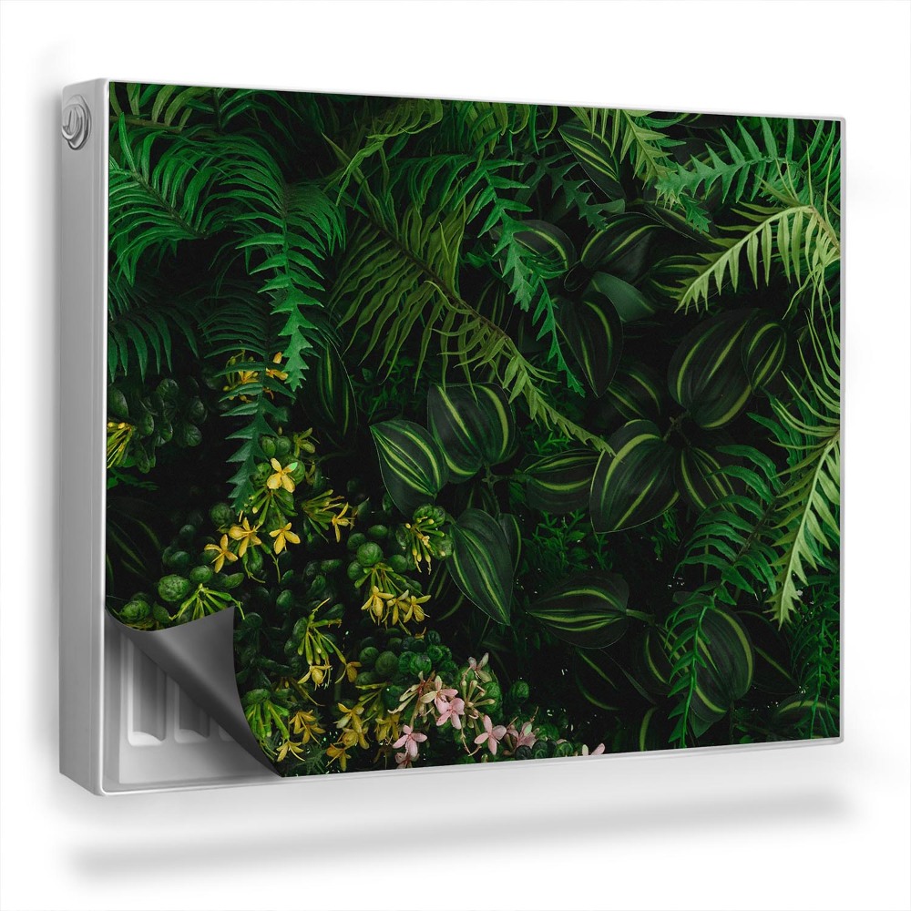 Dekorativní magnet na radiátor Džunglové rostliny kapradiny tmavé klima