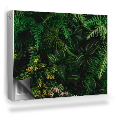 Dekorativní magnet na radiátor Džunglové rostliny kapradiny tmavé klima