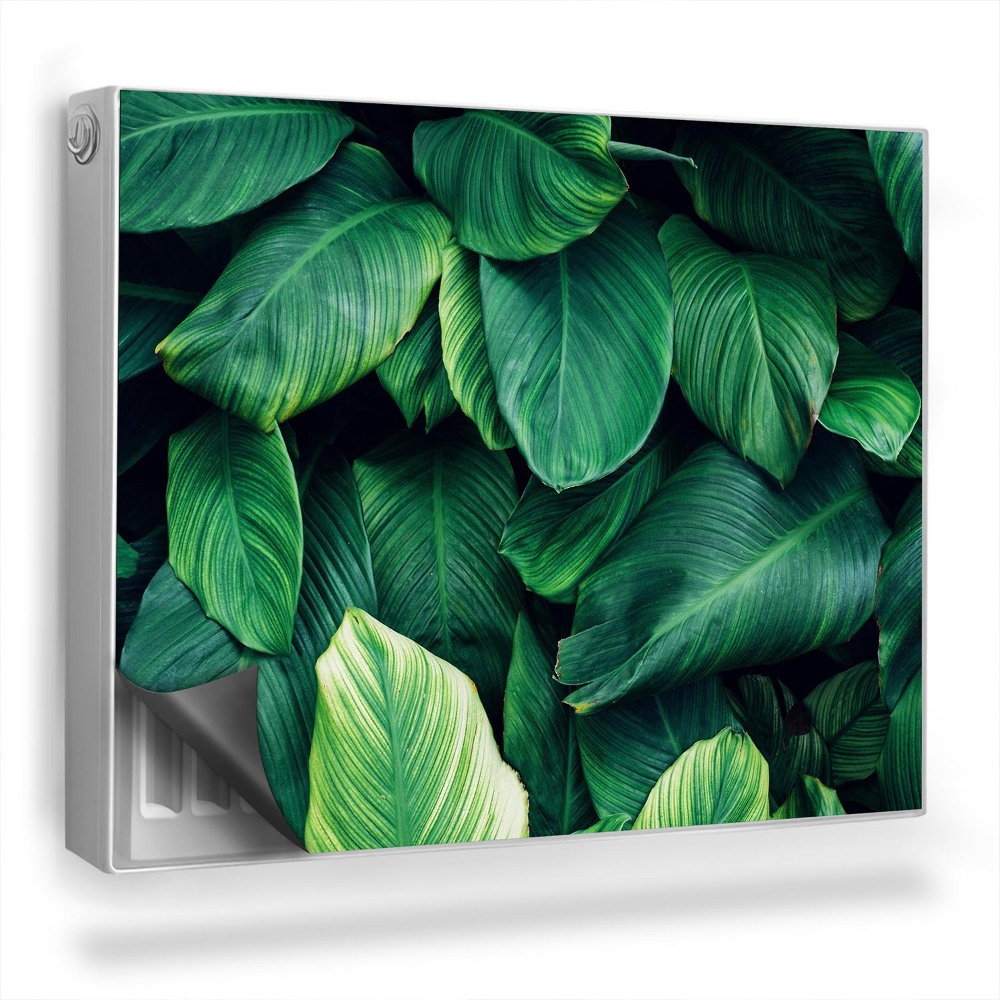 Magnetický kryt na radiátor Překrývající se listy džungle