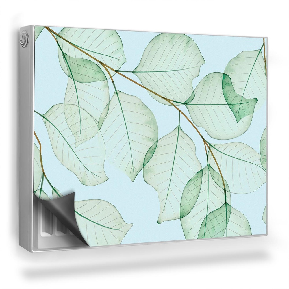 Magnetický kryt na radiátor Jasné malé listy, které se navzájem překrývají