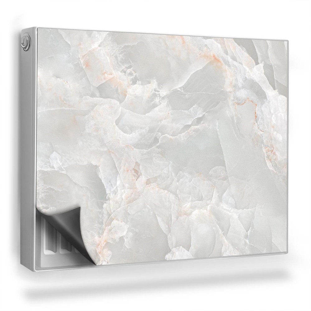 Magnetický kryt na radiátor Mramorová kamenná deska módní textura