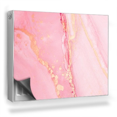 Dekorativní magnet na radiátor Pastelově zdobená mramorová textura