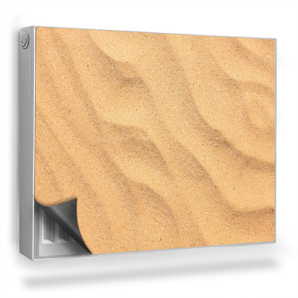 Dekorativní magnet na radiátor Světlý, mírně zvlněný písek, teplé barvy