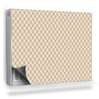 Magnet na radiátor Prošívaná látka s geometrickým vzorem světlý