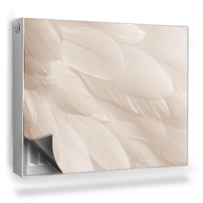 Magnet na radiátor Krémové peří ptačí křídlo boho styl