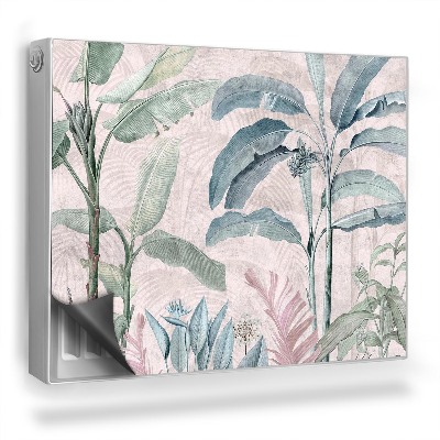 Dekorativní magnet na radiátor Tropické rostliny banánové listy boho