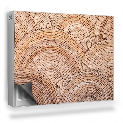 Magnet na radiátor Proutěné překrývající se půlkruhy