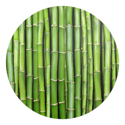 Ochranná podložka pod židli kulatá Bambusový vzor