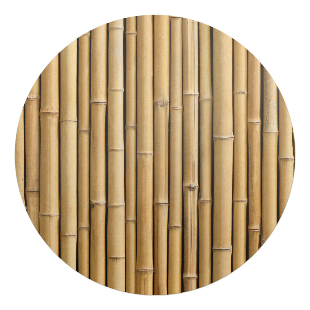 Ochranná podložka na podlahu kulatá Bambusový vzor