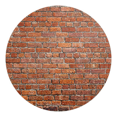 Podložka pod židli kulatá Cihlová zeď