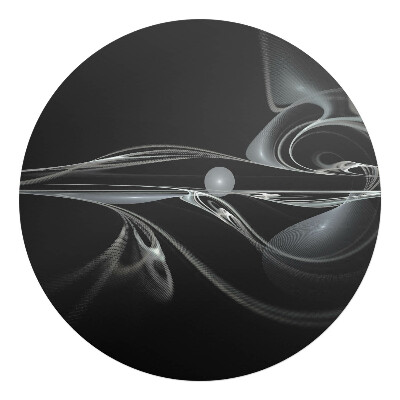 Podložka pod křeslo kulatá Abstraktní vlna