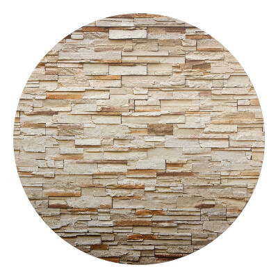 Ochranná podložka pod židli kulatá Kamenná zeď