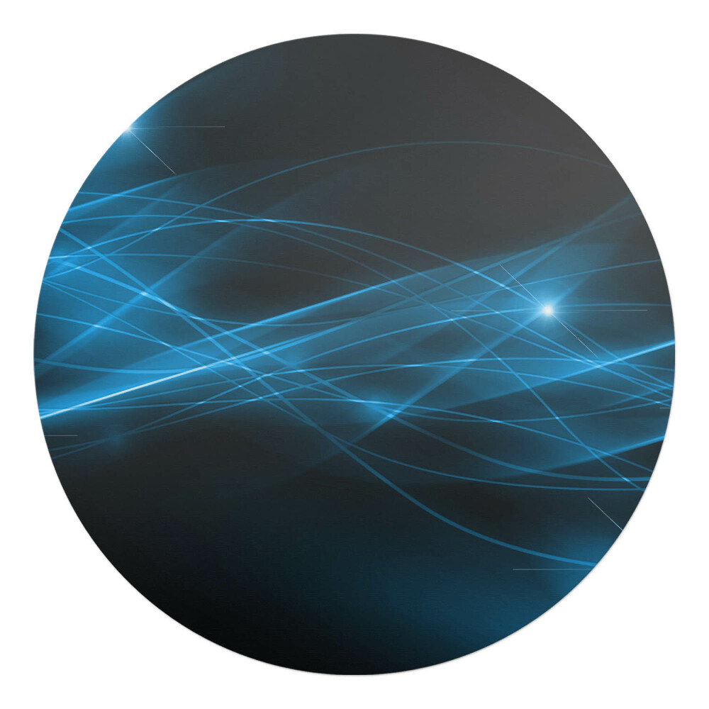 Podložka pod křeslo kulatá Světelné čáry