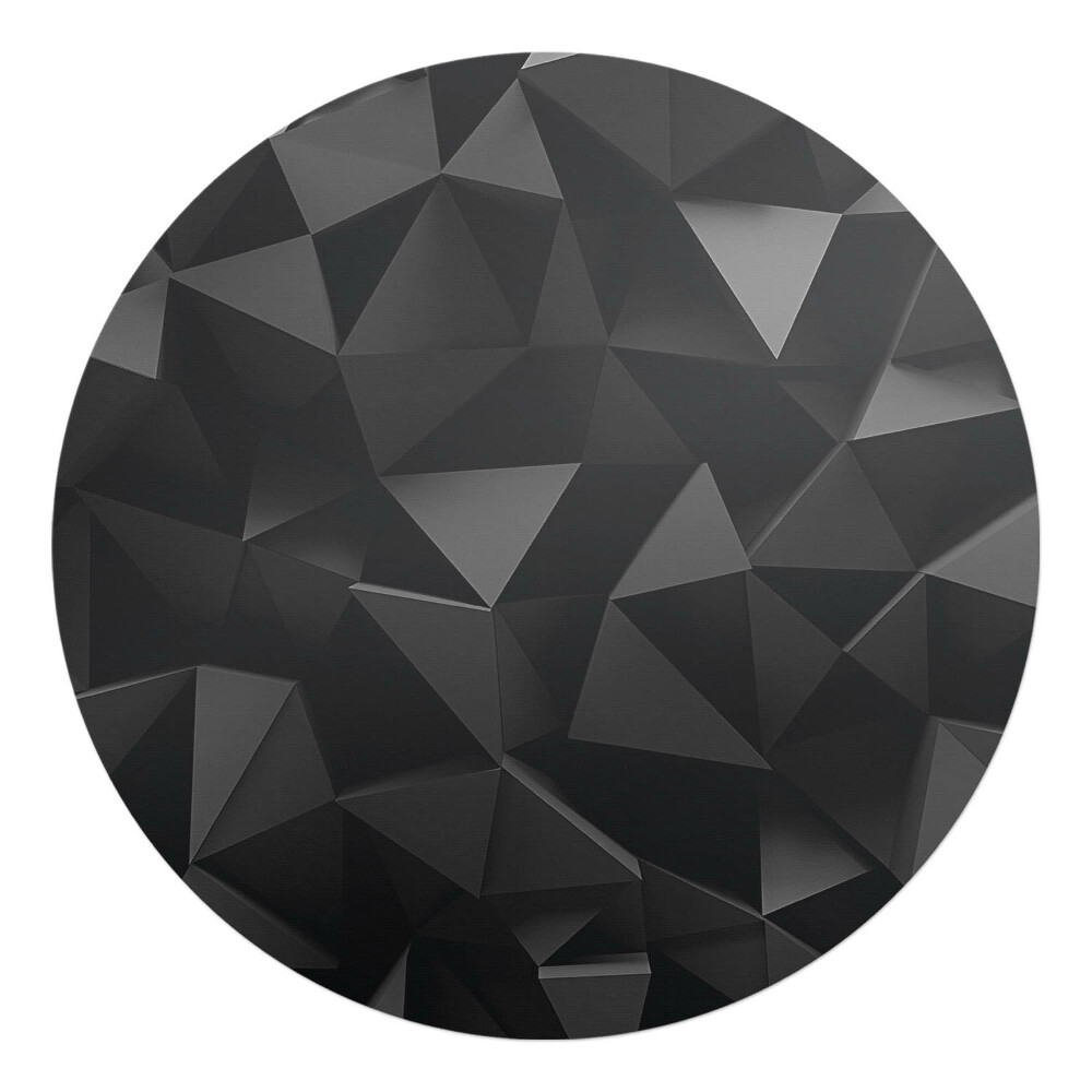 Ochranná podložka na podlahu kulatá 3D geometrické tvary