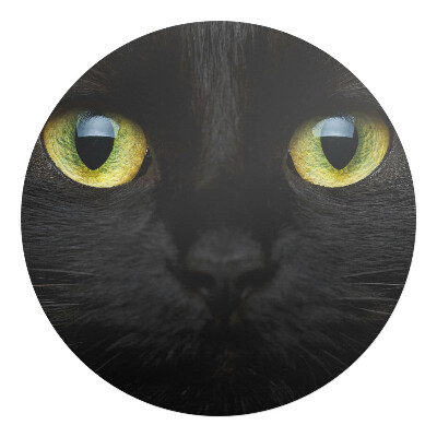 Ochranná podložka na podlahu kulatá Kočičí oči zblízka