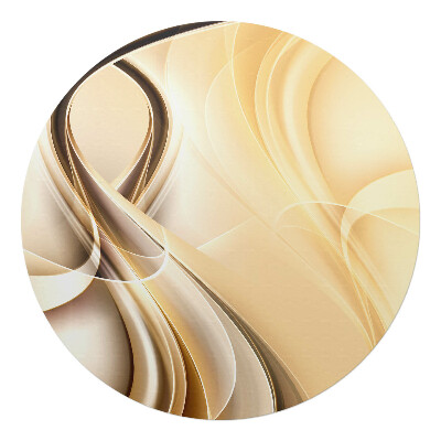 Podložka pod židli kulatá Abstraktní vlny