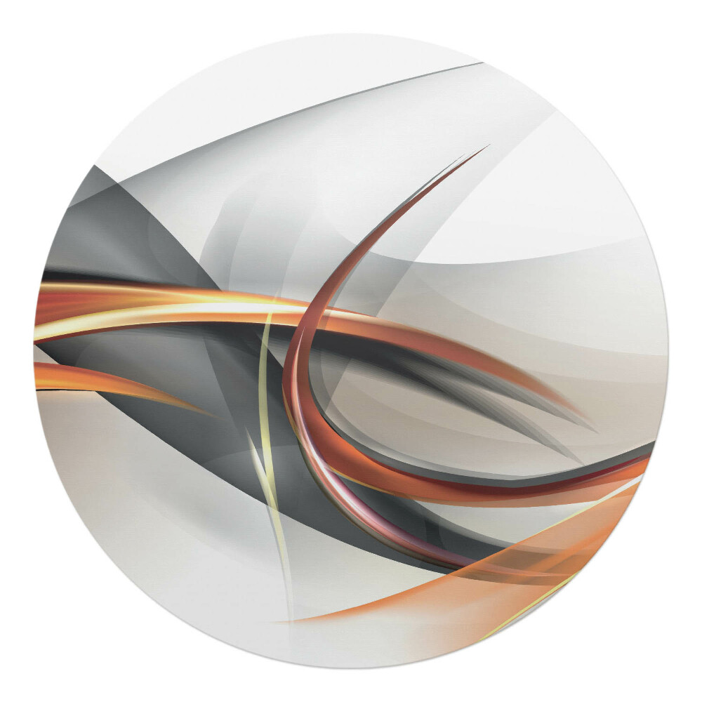 Ochranná podložka pod židli kulatá Dynamické vlny