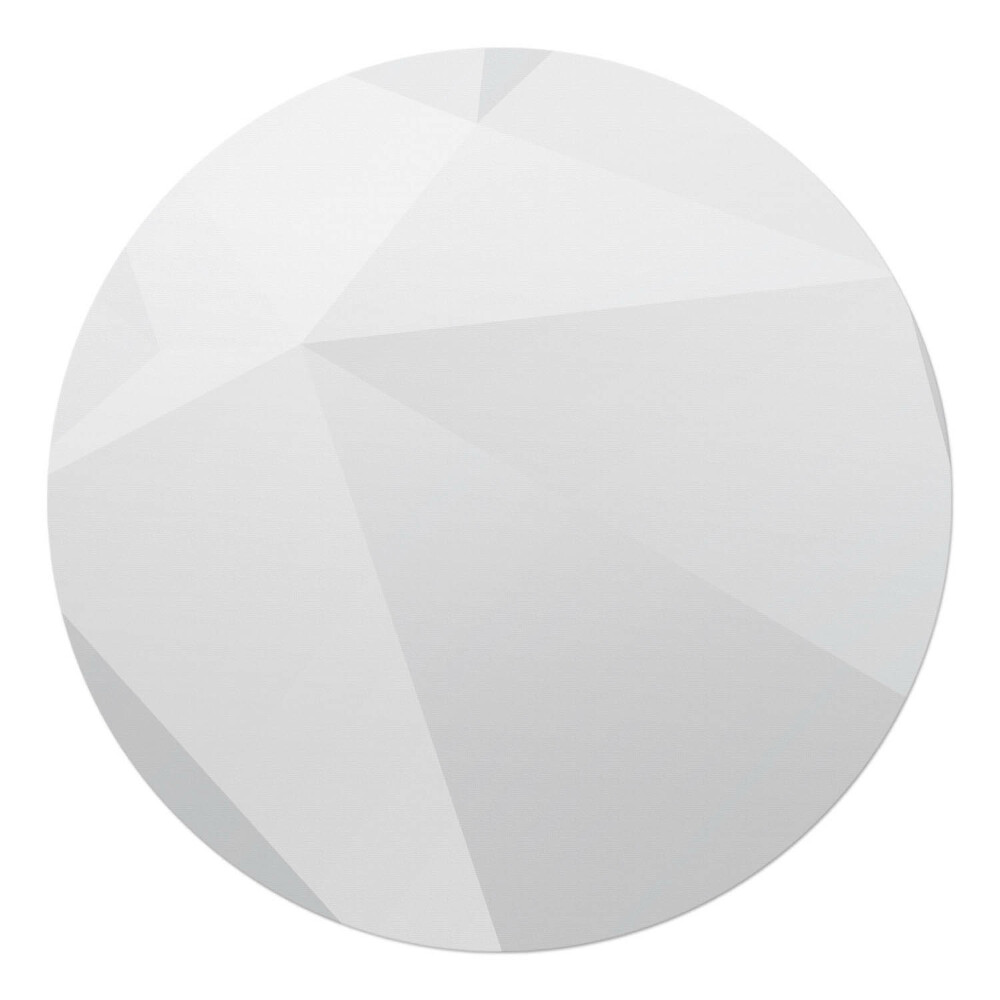 Podložka pod křeslo kulatá Geometrický 3D vzor