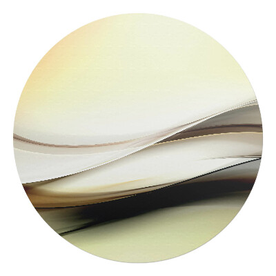 Podložka pod židli kulatá Vlnité čáry