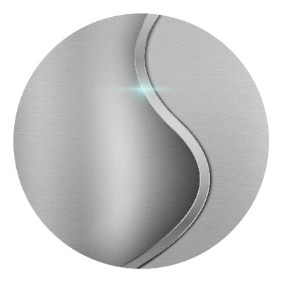 Podložka pod křeslo kulatá Metalická vlna