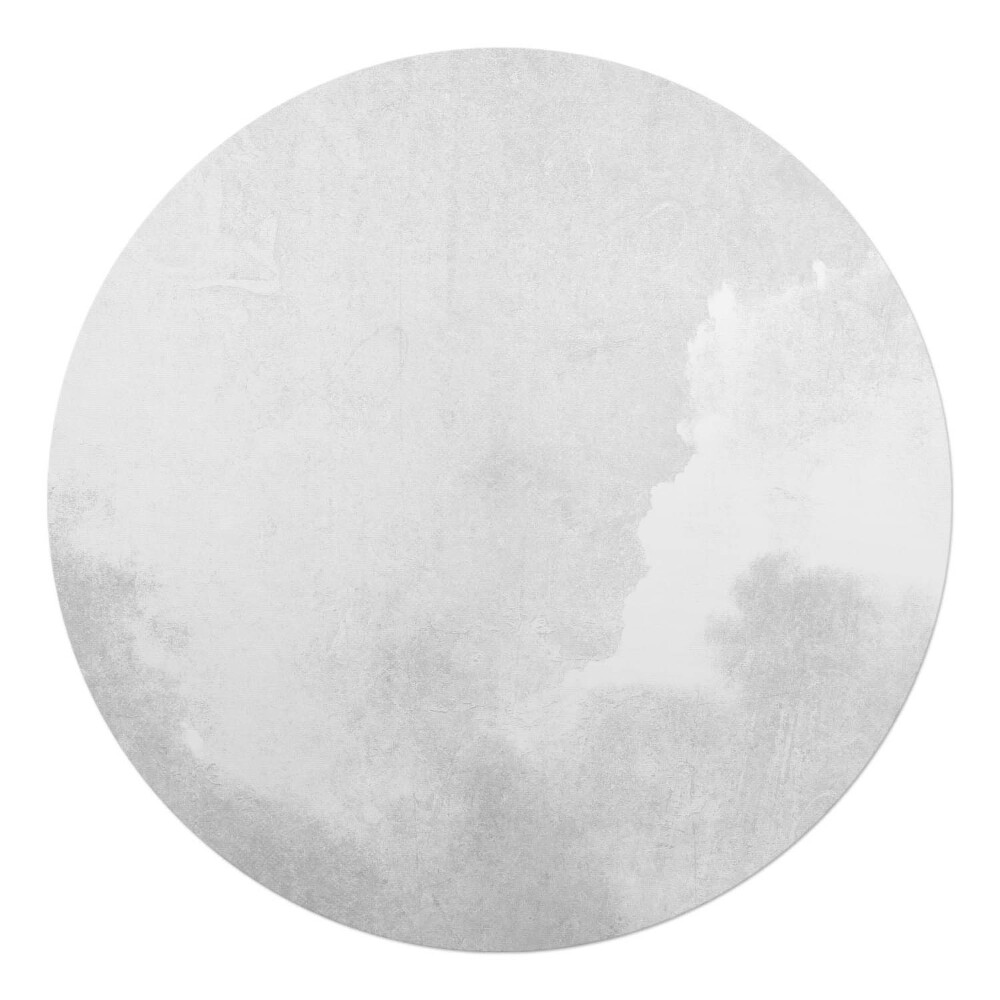 Ochranná podložka pod židli kulatá Mraky a textura