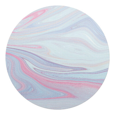 Ochranná podložka na podlahu kulatá Pastelové vlny