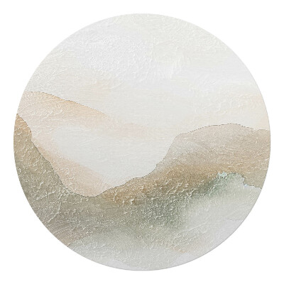 Podložka pod židli kulatá Jemná abstrakce